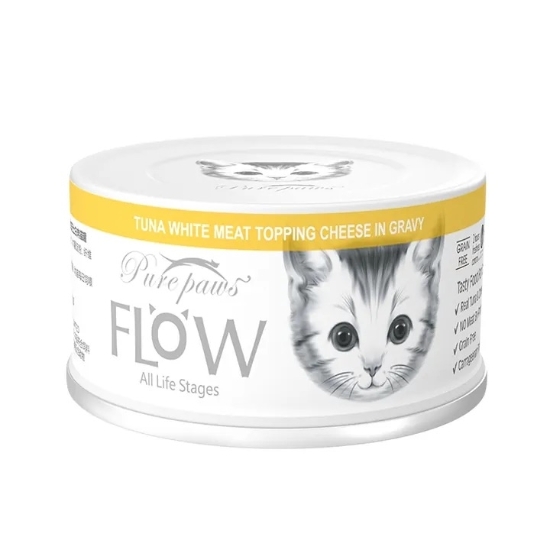 圖片 Purepaws 高湯貓罐 (吞拿+芝士) 80g 