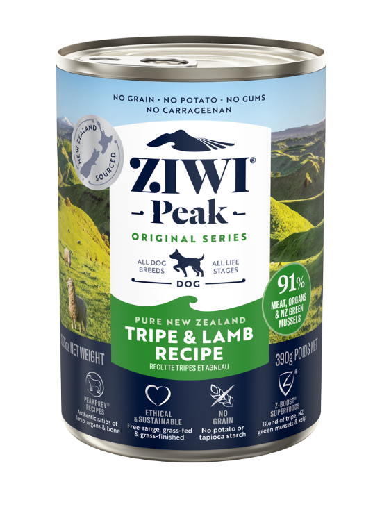 Picture of Ziwipeak Wet Tripe & Lamb Recipe for Dogs Wet Dog Food 390g  