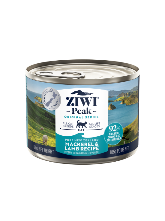 Picture of Ziwipeak Wet Mackerel & Lamb Recipe for Cats 185g 
