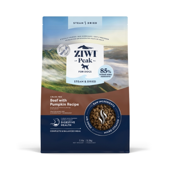 Picture of Ziwipeak Beef with Pumpkin Recipe Steam Dried Dog Food Steam Dried 800g