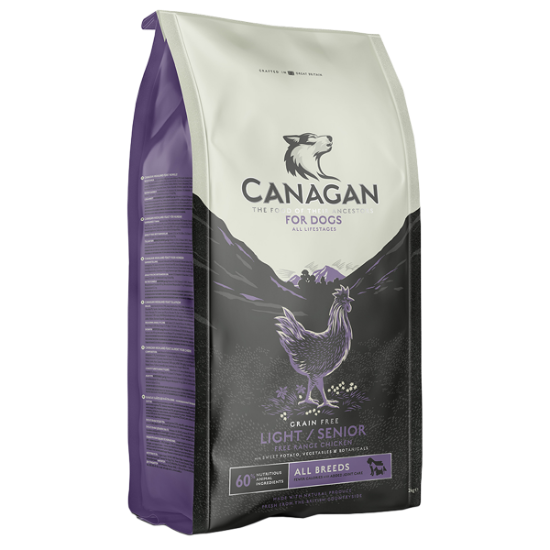 Picture of Canagan Grain Free Dog Food - Free Range Chicken Light / Senior Formula 12kg