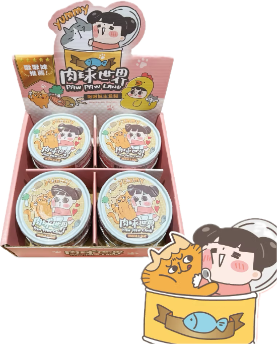 圖片 肉球世界 綜合組 (已入盒) (貓食用) 8入
