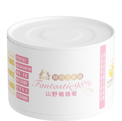 圖片 超越汪喵 貓貓主食罐 - 山野鵪鶉 165g
