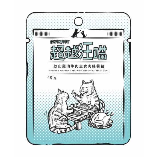 Picture of Beyond Pet Chicken and Beef Shredded Meat Meal 40g x 6