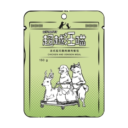 圖片 超越汪喵 狗狗主食餐包 - 法式起司鹿肉雞肉餐包