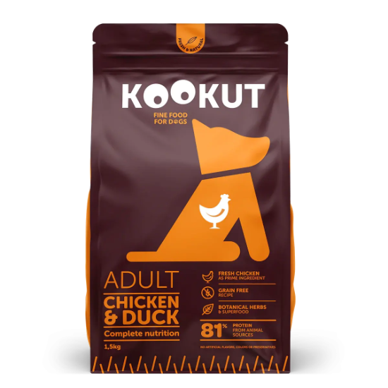 Picture of Kookut Chicken & Duck Dry Food for Dog 6kg