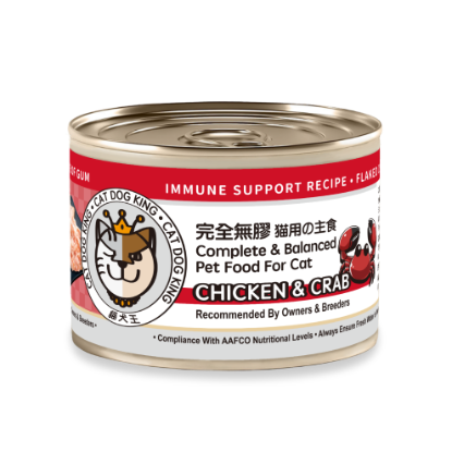 圖片 貓犬王 增強免疫力餐單 - 蟹肉及雞肉配上湯 6罐 x 170g