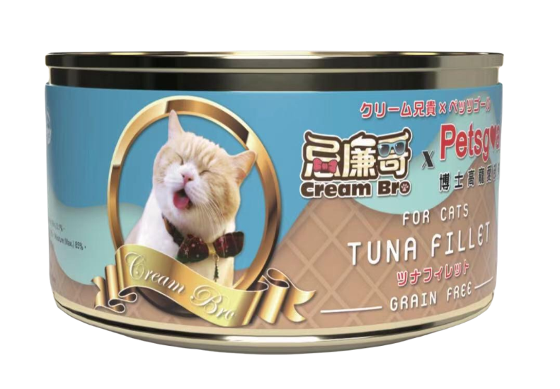 Picture of CreamBro x Petsgoal Highly hydrating Grain-Free Canned Cat Food (Tuna) 80g x 6