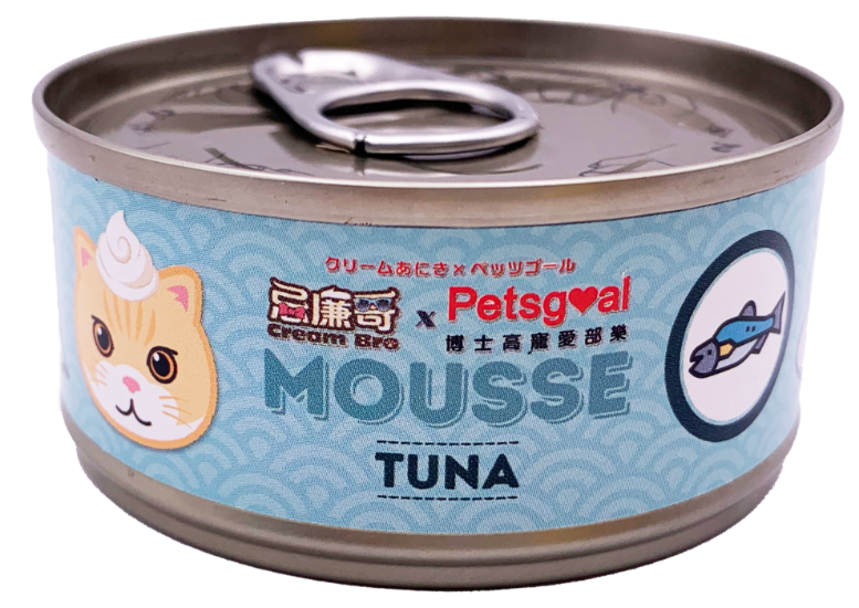 Picture of CreamBro x Petsgoal Grain Free Mousse Staple Cat Canned Food (Tuna) 60g