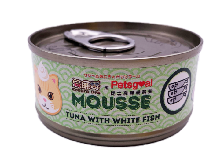 Picture of CreamBro x Petsgoal Grain Free Mousse Staple Cat Canned Food (Tuna with Shirasu) 60g