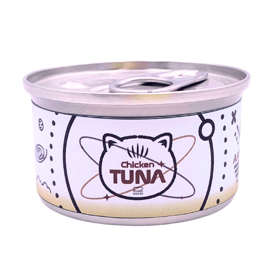Picture of CreamBro x DR.METRICS New Space Can - Highly hydrating Grain-Free Canned Cat Food (Tuna with Chicken) (80g x6)