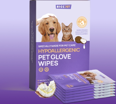 Picture of HICC PET Hypoallergenic Pet Glove Wipes (Coconut) 6pcs