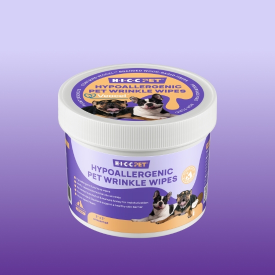 Picture of HICC PET Hypoallergenic Pet Wrinkle Wipes (Unscented) 100pcs