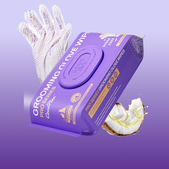 Picture of HICC PET PRO Series Grooming Glove Wipes (Coconut) 20pcs