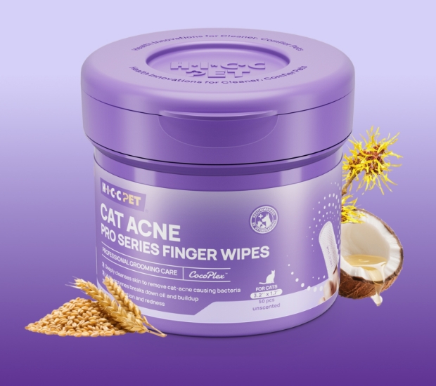 Picture of HICC PET PRO Series Cat Acne Finger Wipes (Unscented) 50pcs