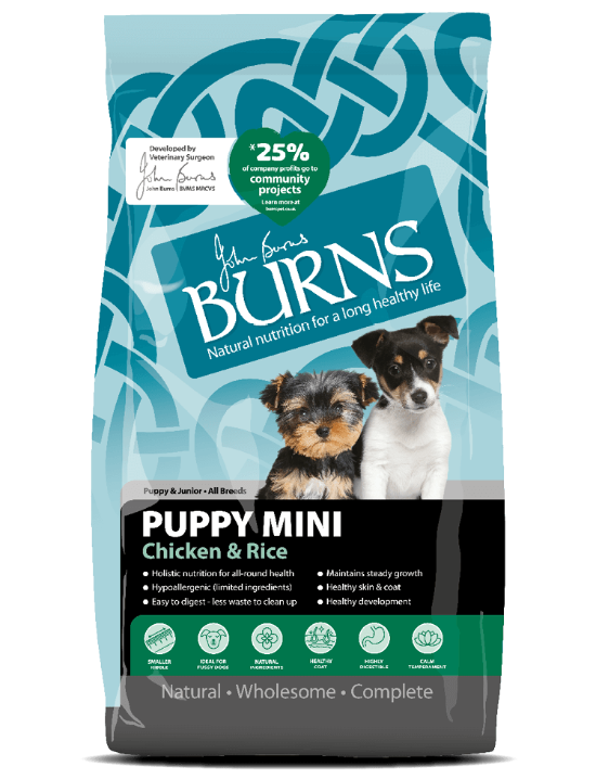 Picture of Burns PUPPY MINI - Chicken & Rice 6kg(2kgx3)
