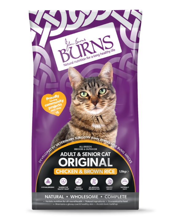 Picture of Burns ORIGINAL CAT Chicken & Brown Rice 1.5kg