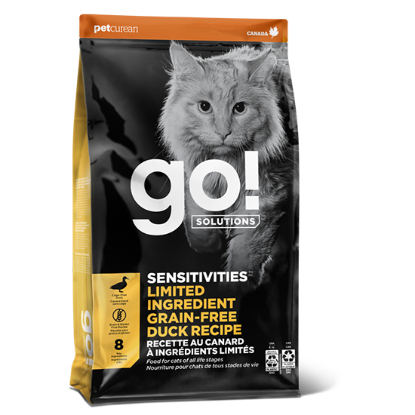 Picture of Go Solutions SENSITIVES Grain Free Duck Cat Food 3lbs