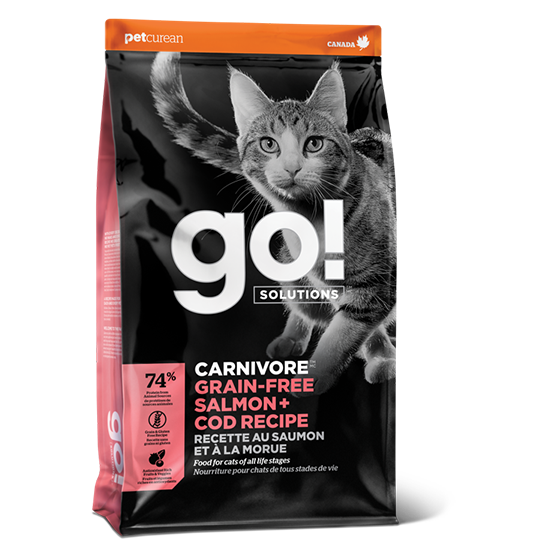 Picture of Go Solutions CARNIVORE - Grain Free Salmon + Cod Recipe For Cat 8lbs