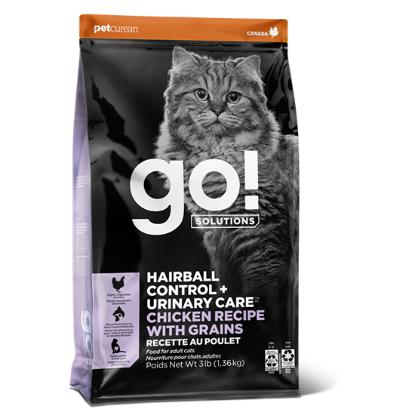 Picture of Go Solutions Hairball Control & Urinary Care - Chicken with Grains Recipe For Cat 12lbs