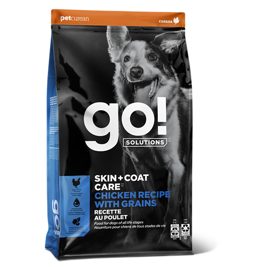 Picture of Go Solutions Skin + Coat Care - Chicken Recipe with Grains Recipe For Dog 12lbs