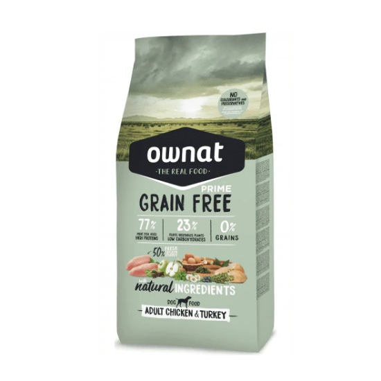 Picture of OWNAT GRAIN FREE ADULT CHICKEN & TURKEY 3KG