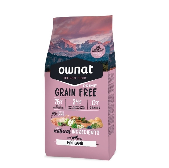 Picture of OWNAT GRAIN FREE MINI ADULT LAMB 1KG
