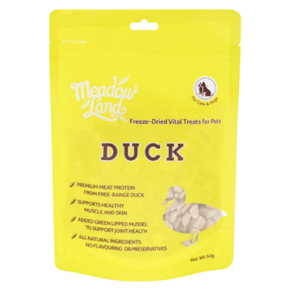 Picture of Meadowland Freeze Dried Duck Dog/Cat Treats 50g