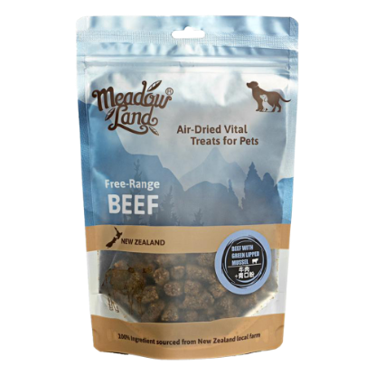 Picture of Meadowland Air Dried Beef with GLM Dog Treats 150g