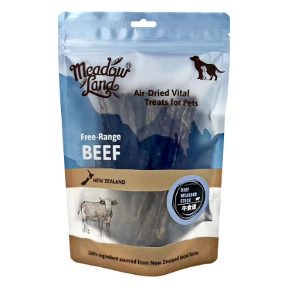 Picture of Meadowland Air Dried Beef Weasand Stick Dog Treats 100g