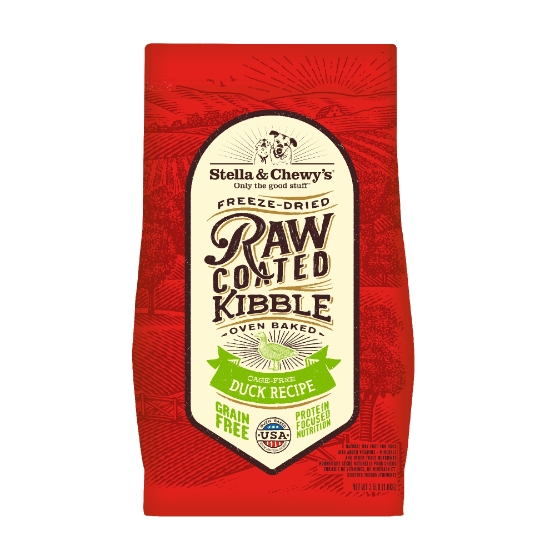 Picture of Stella & Chewy's Cage-Free Duck Recipe Raw Coated Baked Kibble for Dogs 3.5 lb