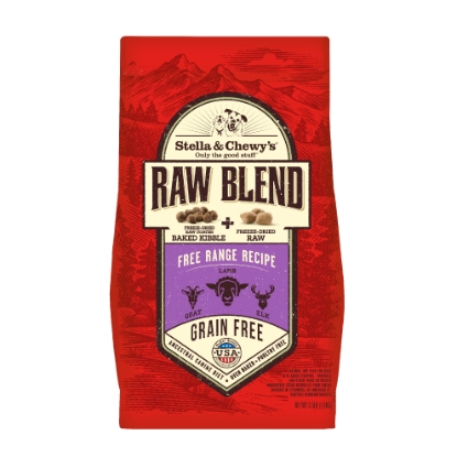 Picture of Stella & Chewy's Free Range Recipe Raw Blend Baked Kibble for Dogs 3.5 lb