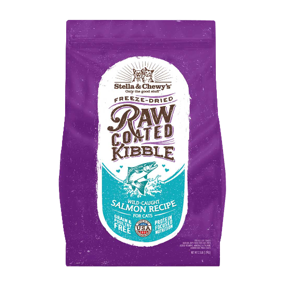 Picture of Stella & Chewy's Raw Coated Kibble Wild- Caught Salmon Recipe Kibbles for Cats 2.5 lb