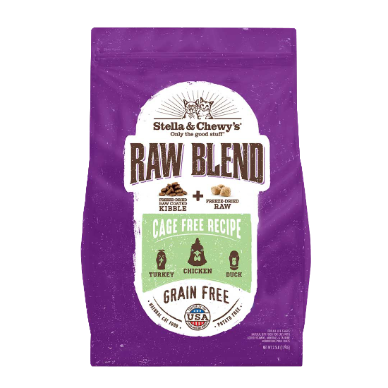Picture of Stella & Chewy's Raw Blend Cage Free Recipe Kibbles for Cats 5 lb