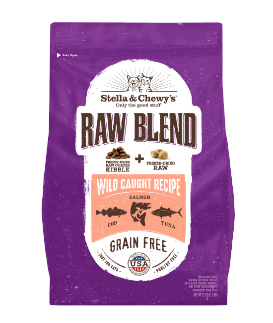Picture of Stella & Chewy's Raw Blend Kibble Wild Caught Recipe Kibbles for Cats 5 lb