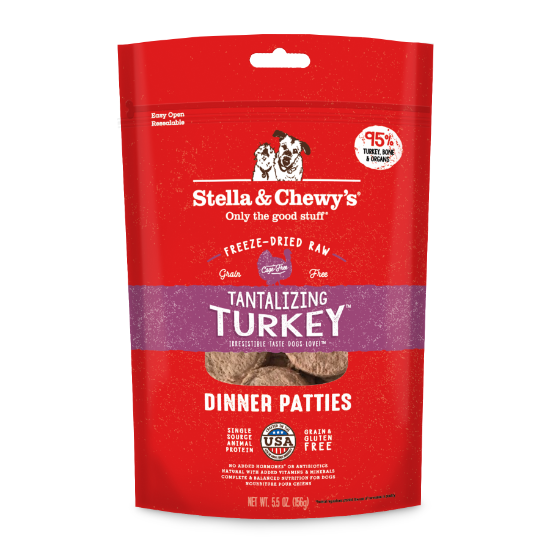 Picture of Stella & Chewy's Tantalizing Turkey Freeze-Dried Raw Dog Food: Dinner Patties 5.5 oz