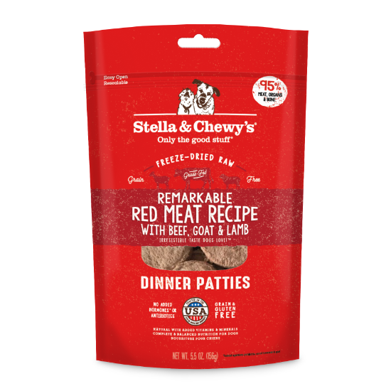 Picture of Stella & Chewy's Remarkable Red Meat Freeze-Dried Raw Dog Food: Dinner Patties 5.5 oz