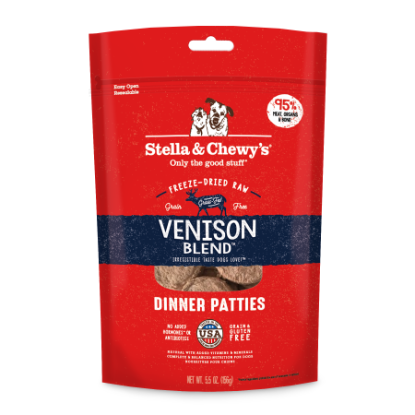 Picture of Stella & Chewy's Venison Blend Freeze-Dried Raw Dog Food: Dinner Patties 5.5 oz