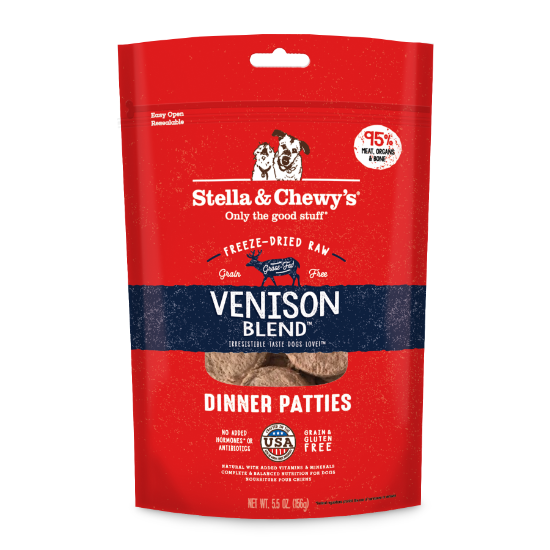 Picture of Stella & Chewy's Venison Blend Freeze-Dried Raw Dog Food: Dinner Patties 5.5 oz