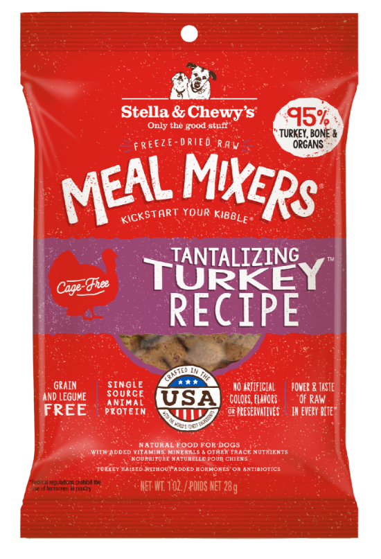 Picture of Stella & Chewy's Tantalizing Turkey Meal Mixers Freeze-Dried Raw Dog Food Mixers & Toppers 1 oz