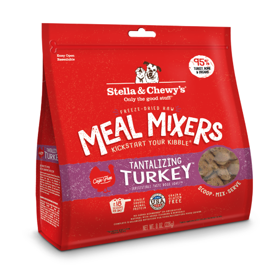 Picture of Stella & Chewy's Tantalizing Turkey Meal Mixers Freeze-Dried Raw Dog Food Mixers & Toppers 8 oz