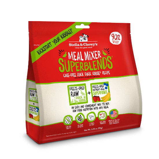 Picture of Stella & Chewy's Cage-Free Duck Duck Goose Recipe Meal Mixer SuperBlends 16 oz