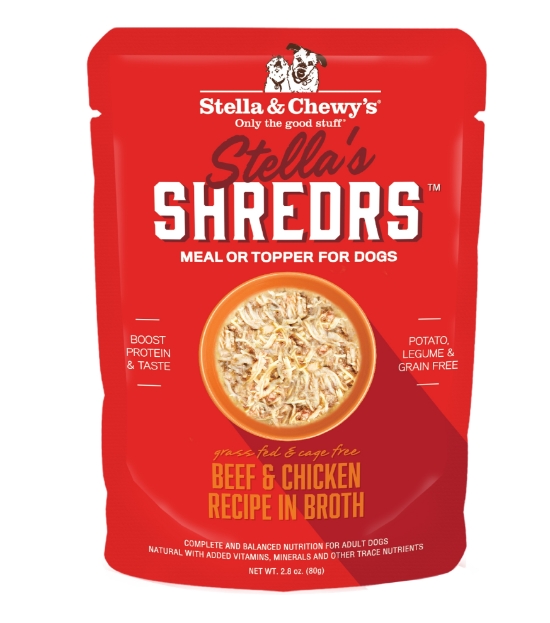 Picture of Stella & Chewy's Beef & Chicken Recipe in Broth Wet Food For Dogs 2.8 oz