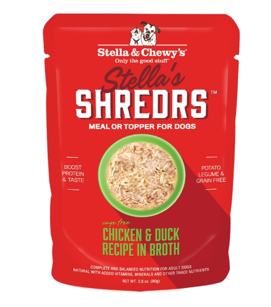 Picture of Stella & Chewy's Chicken & Duck Recipe in Broth Wet Food For Dogs (2.8 oz x 24)
