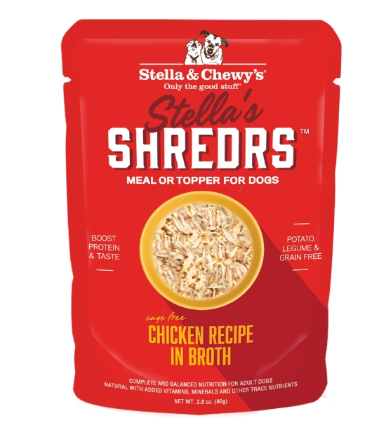 Picture of Stella & Chewy's Chicken Recipe in Broth Stella's Shredrs Wet Food For Dogs (2.8 oz x 24)