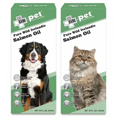 Picture of Dr. Pet Pure Wild Icelandic Salmon Oil 16oz 473ml