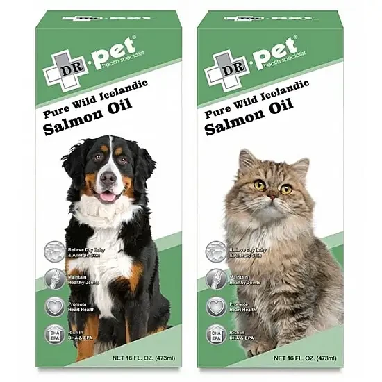 Picture of Dr. Pet Pure Wild Icelandic Salmon Oil 16oz 473ml