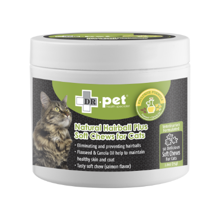 Picture of Dr. Pet Natural Hairball Plus Soft Chews for Cat 50 soft chews