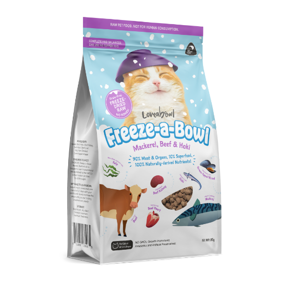 Picture of Loveabowl Grain-Free Mackerel, Beef & Hoki 85g