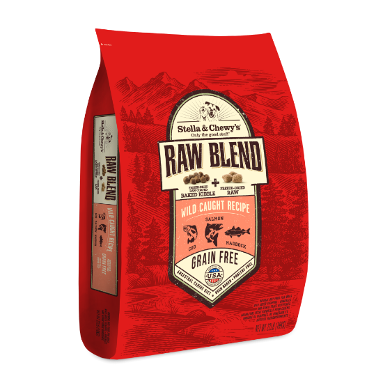 Picture of Stella & Chewy's Wild Caught Recipe Raw Blend Baked Kibble for Dogs 22 lb